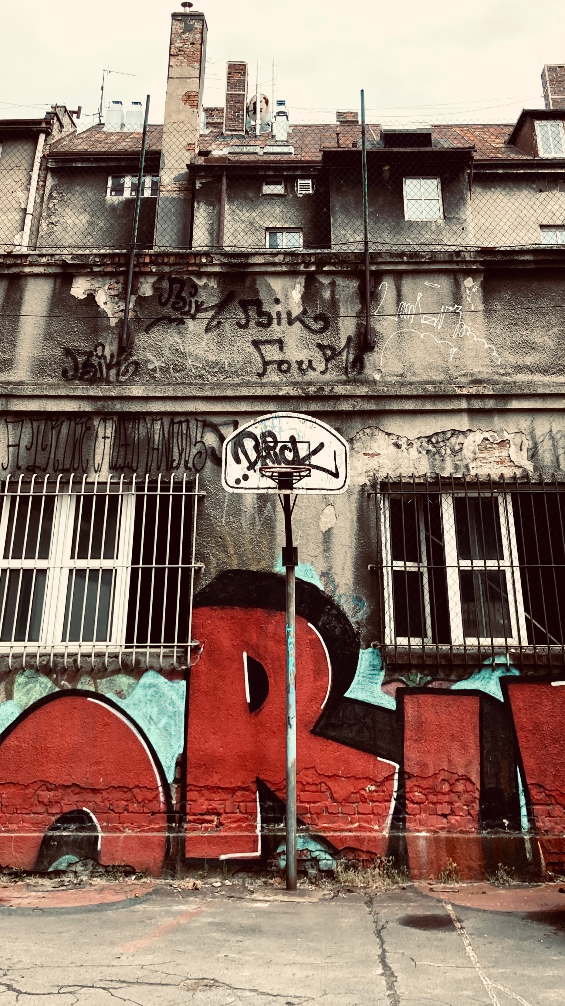Katowice, Poland basketball hoop